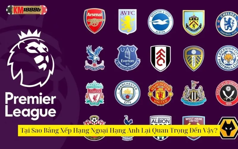 Tại Sao Bảng Xếp Hạng Ngoại Hạng Anh Lại Quan Trọng Đến Vậy?
